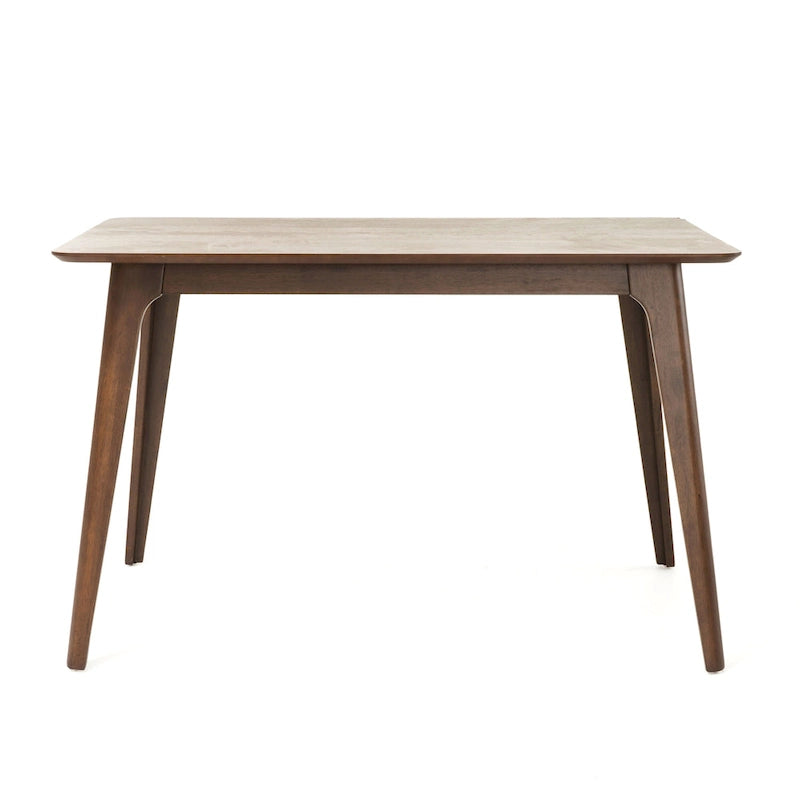 Set di 5 mobili da pranzo con tavolo e sedie, set di mobili da cucina in legno con tavolo rettangolare e 4 sedie imbottite