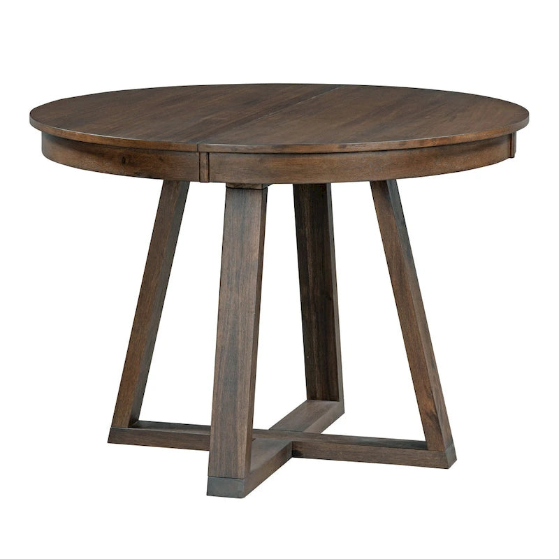 Set di tavolo e sedie da pranzo multifunzione, set da tavolo da pranzo per cucina rustica con ripiani pieghevoli rimovibili e gambe a croce