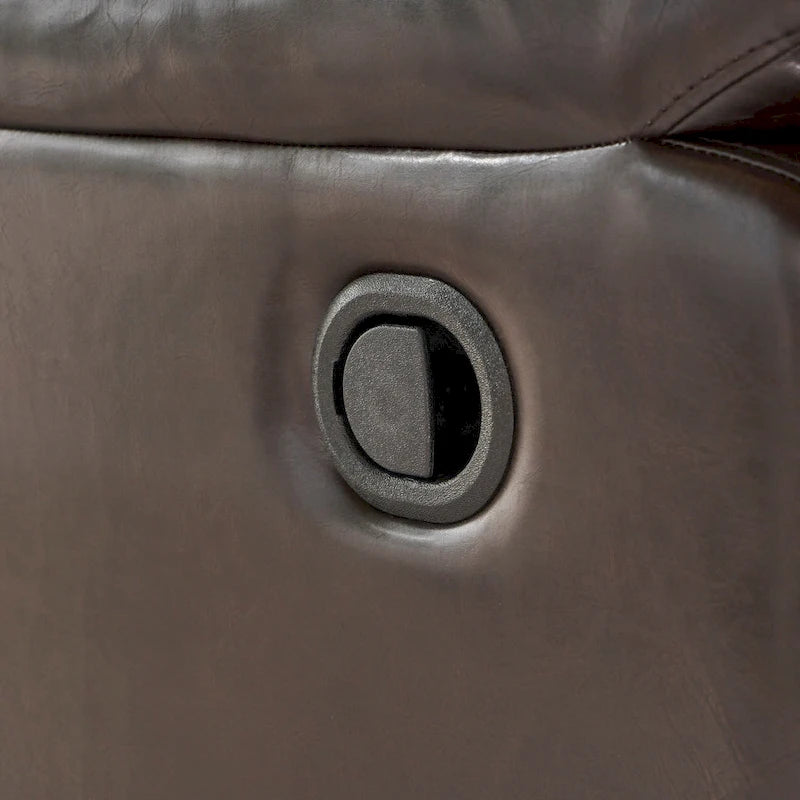 Roomfitters Fabric Glider Recliner with Swivel, Manual Reclining Chair