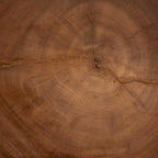 Tavolino Eliada intagliato a mano in legno di suar – Tavolino d'appoggio scultoreo ondulato, stile moderno Boho per soggiorno o camera da letto