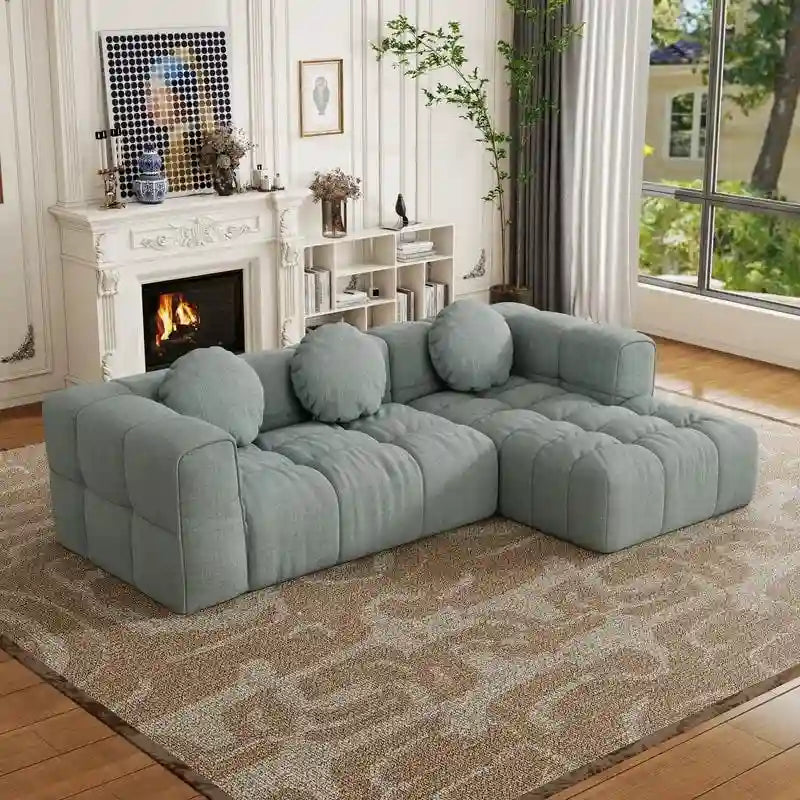 103 Divano modulare a L, combinazione libera (con chaise longue a destra o a sinistra)