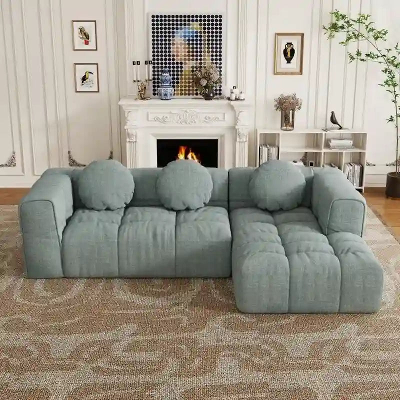 103 Divano modulare a L, combinazione libera (con chaise longue a destra o a sinistra)