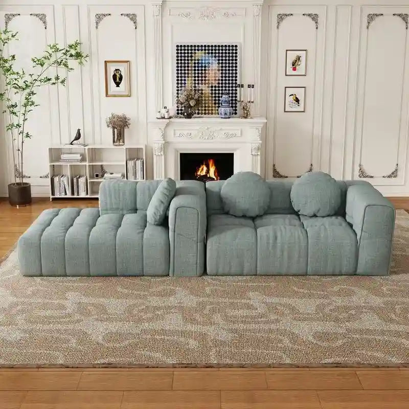 103 Divano modulare a L, combinazione libera (con chaise longue a destra o a sinistra)