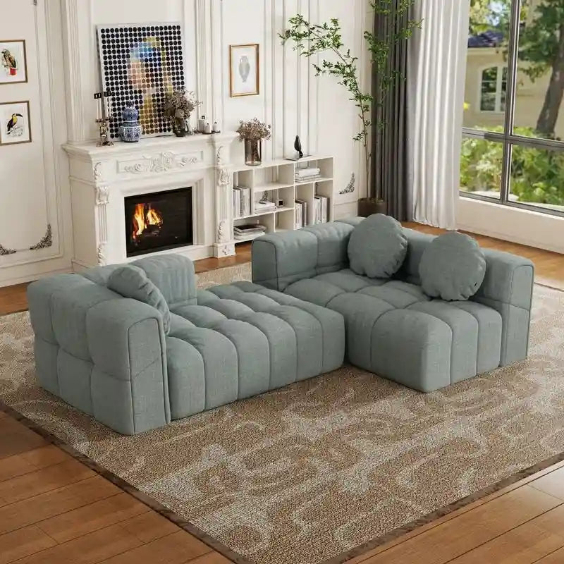 103 Divano modulare a L, combinazione libera (con chaise longue a destra o a sinistra)