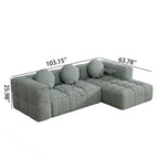 103 Divano modulare a L, combinazione libera (con chaise longue a destra o a sinistra)