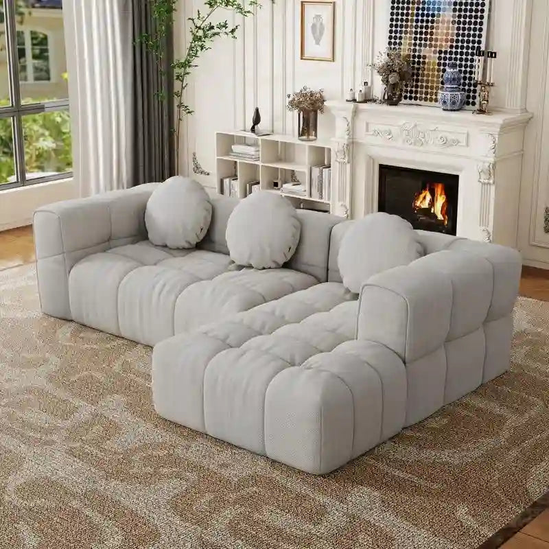 103 Divano modulare a L, combinazione libera (con chaise longue a destra o a sinistra)