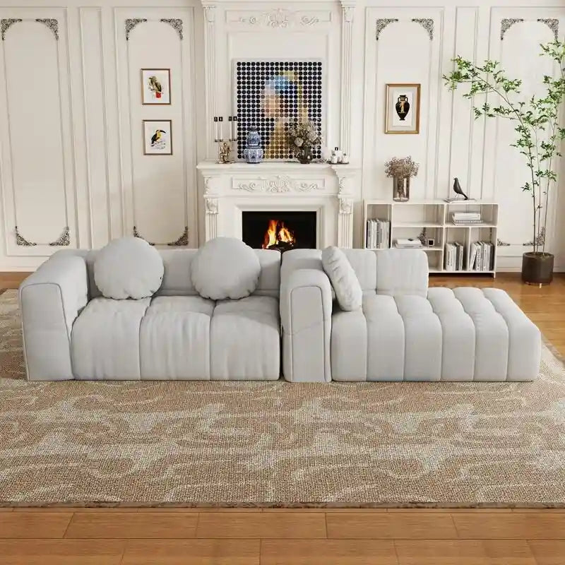 103 Divano modulare a L, combinazione libera (con chaise longue a destra o a sinistra)