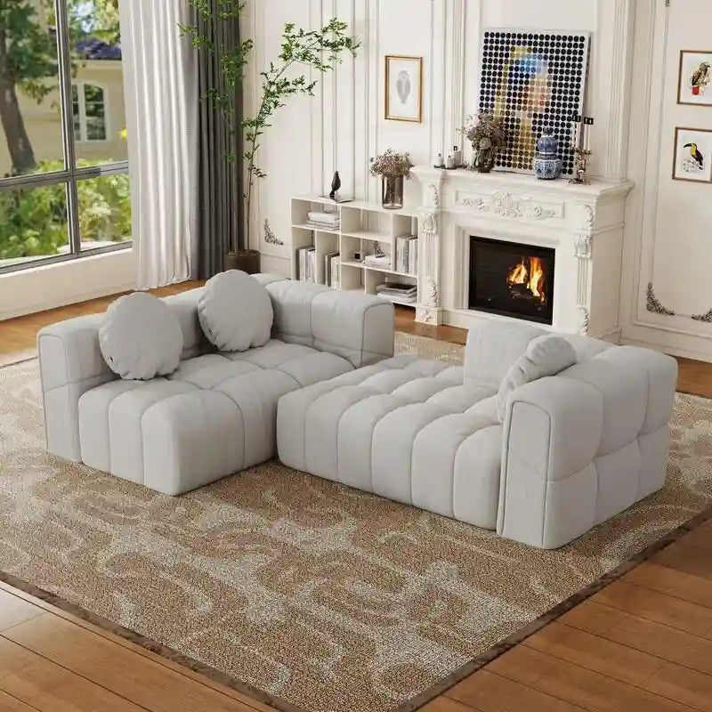 103 Divano modulare a L, combinazione libera (con chaise longue a destra o a sinistra)