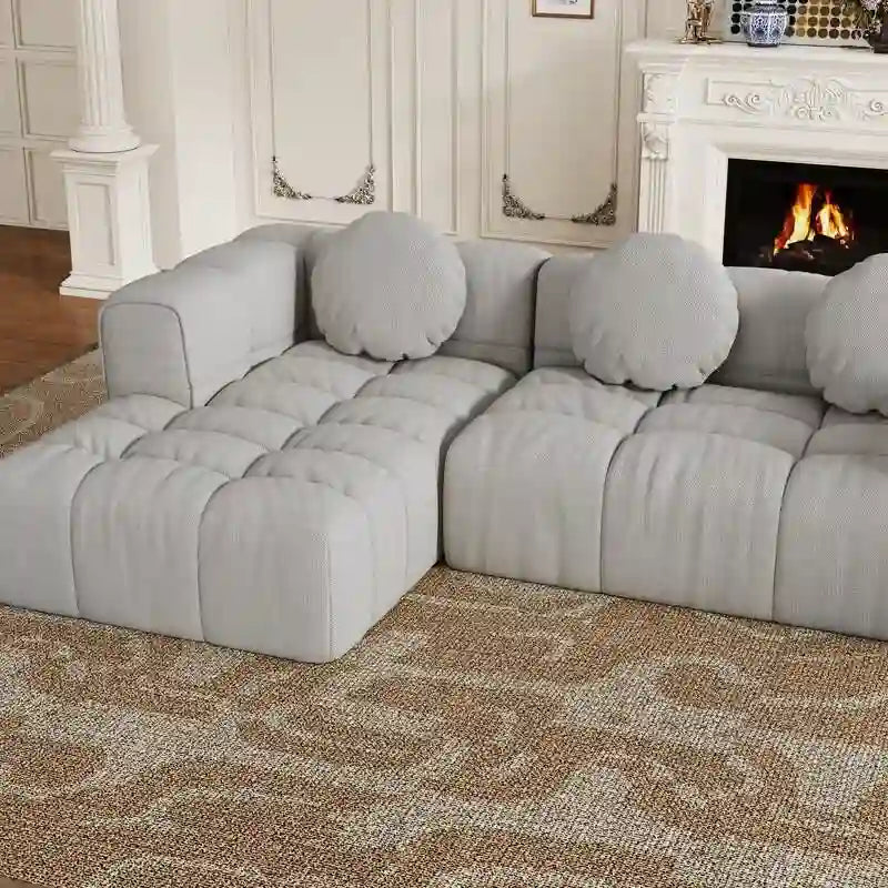 103 Divano modulare a L, combinazione libera (con chaise longue a destra o a sinistra)