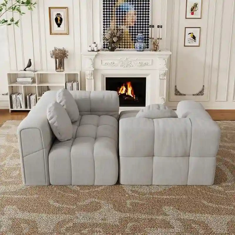 103 Divano modulare a L, combinazione libera (con chaise longue a destra o a sinistra)