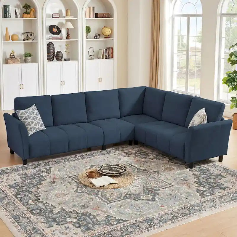 102.56  Wide Reversible Sectional Sofa with Corner Lounge Seat