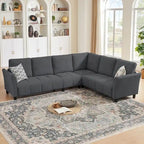 102.56  Wide Reversible Sectional Sofa with Corner Lounge Seat