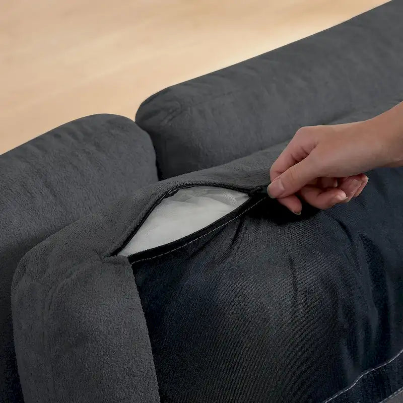 102.56  Wide Reversible Sectional Sofa with Corner Lounge Seat