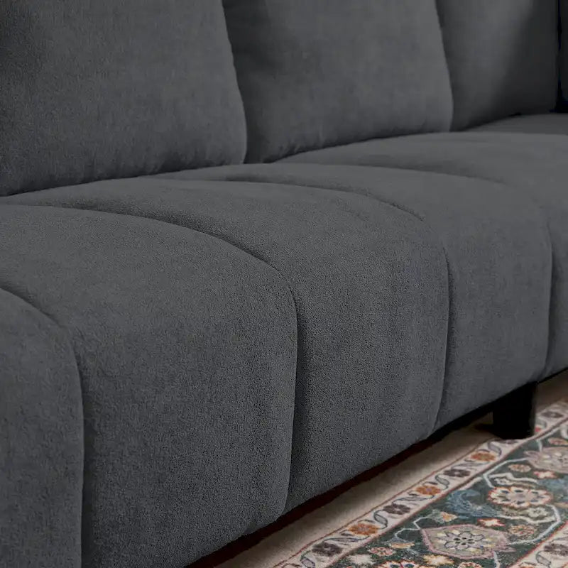 102.56  Wide Reversible Sectional Sofa with Corner Lounge Seat