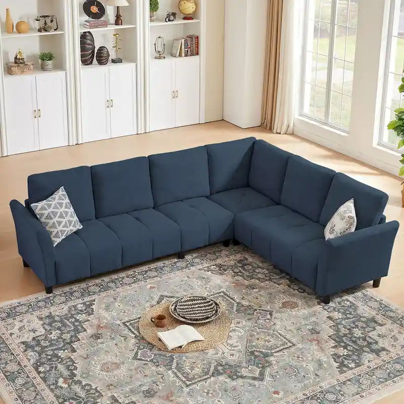 102.56  Wide Reversible Sectional Sofa with Corner Lounge Seat