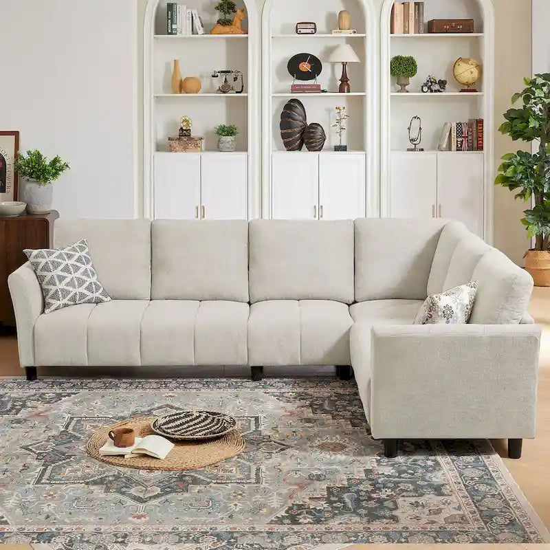 102.56  Wide Reversible Sectional Sofa with Corner Lounge Seat