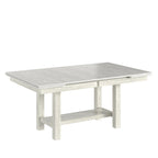 VECELO 94-inch Modern Solid Wood Rectangular Extendable Dining Table