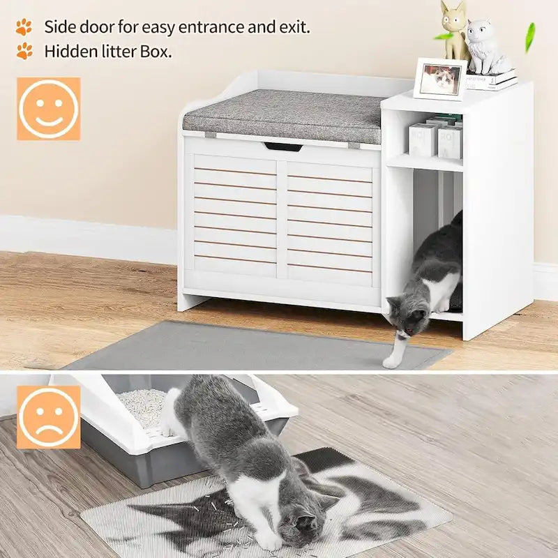 Cat Litter Box with Cushion