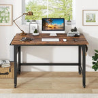 Costway Scrivania Computer con Ruote 1/2/4 Pezzi, Struttura in Metallo, per PC Portatile