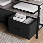 Multi-Functional TV Stand and Dresser for Bedroom with 2 Drawers - 42 inches