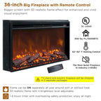 Farmhouse Fireplace TV Stand for 80 Inch TV, Entertainment Center