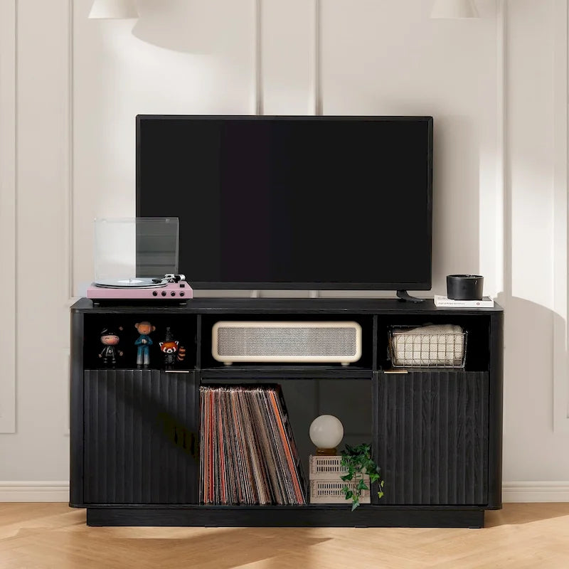 Mobile TV con caminetto elettrico Mopio Brooklyn 59