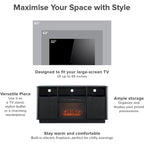 Mopio Brooklyn 59 Electric Fireplace TV Stand