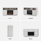 Mopio Brooklyn 59 Electric Fireplace TV Stand
