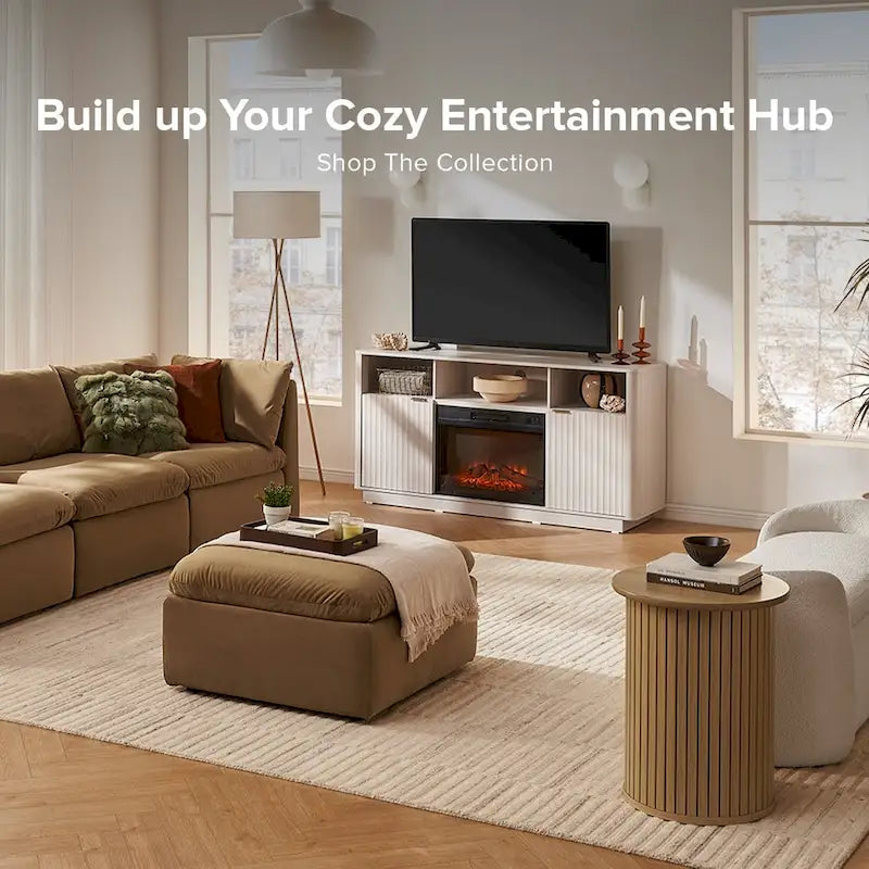 Mopio Brooklyn 59 Electric Fireplace TV Stand