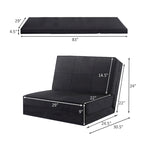 Costway Convertible Fold Down Chair Flip Out Lounger Sleeper Bed Couch