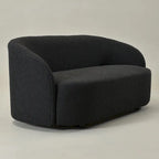 KINWELL Sherpa Upholstered Loveseat Boucle Sofa Couch, 68W