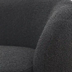 KINWELL Sherpa Upholstered Loveseat Boucle Sofa Couch, 68W