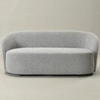 KINWELL Sherpa Upholstered Loveseat Boucle Sofa Couch, 68W