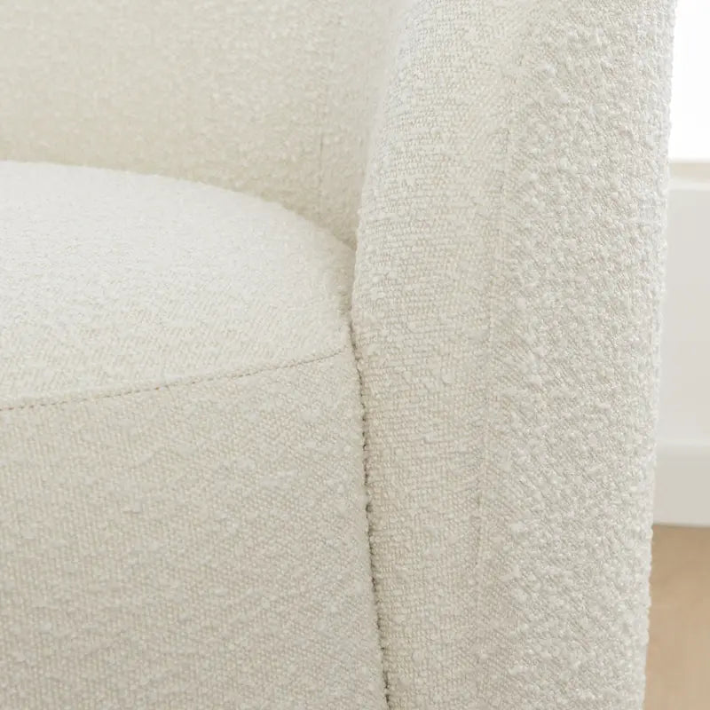KINWELL Sherpa Upholstered Loveseat Boucle Sofa Couch, 68W