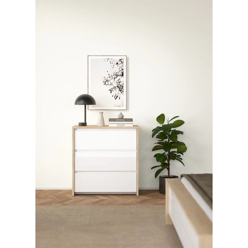 Cassettiera Porch & Den Next a 3 cassetti larga 79 cm
