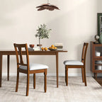 4-Piece Upholstered Dining Chair Set with Storage Seats, Wooden Frame