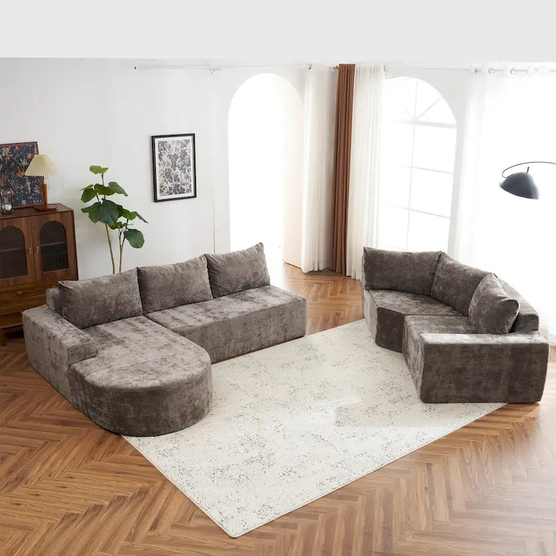 Modular Sectional Sofa Living Room Floor Couch Chaise Lounge