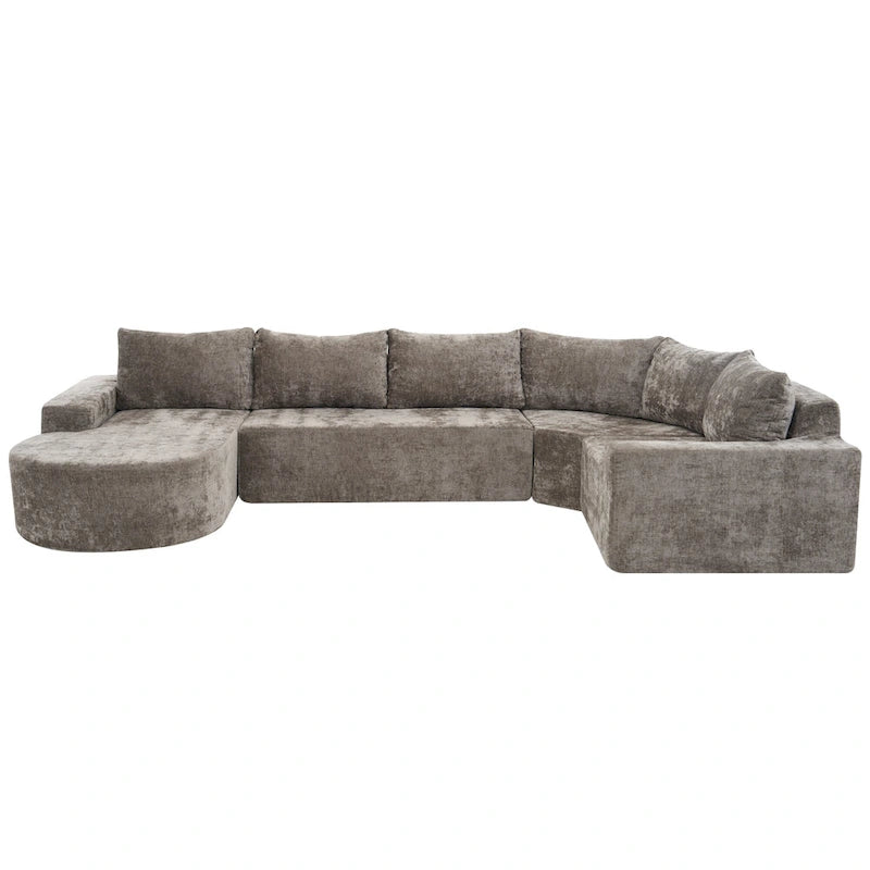 Modular Sectional Sofa Living Room Floor Couch Chaise Lounge