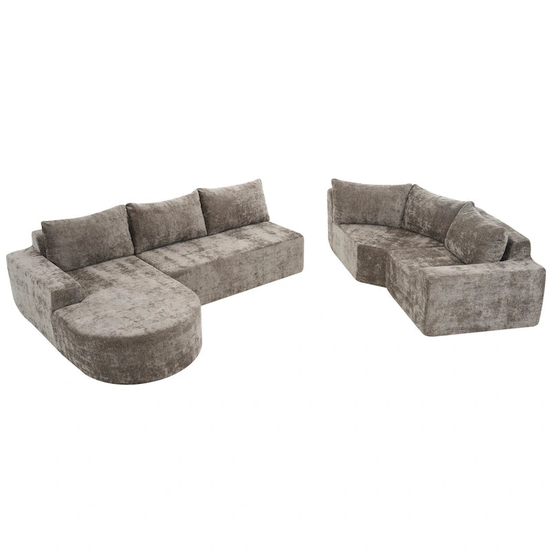 Modular Sectional Sofa Living Room Floor Couch Chaise Lounge