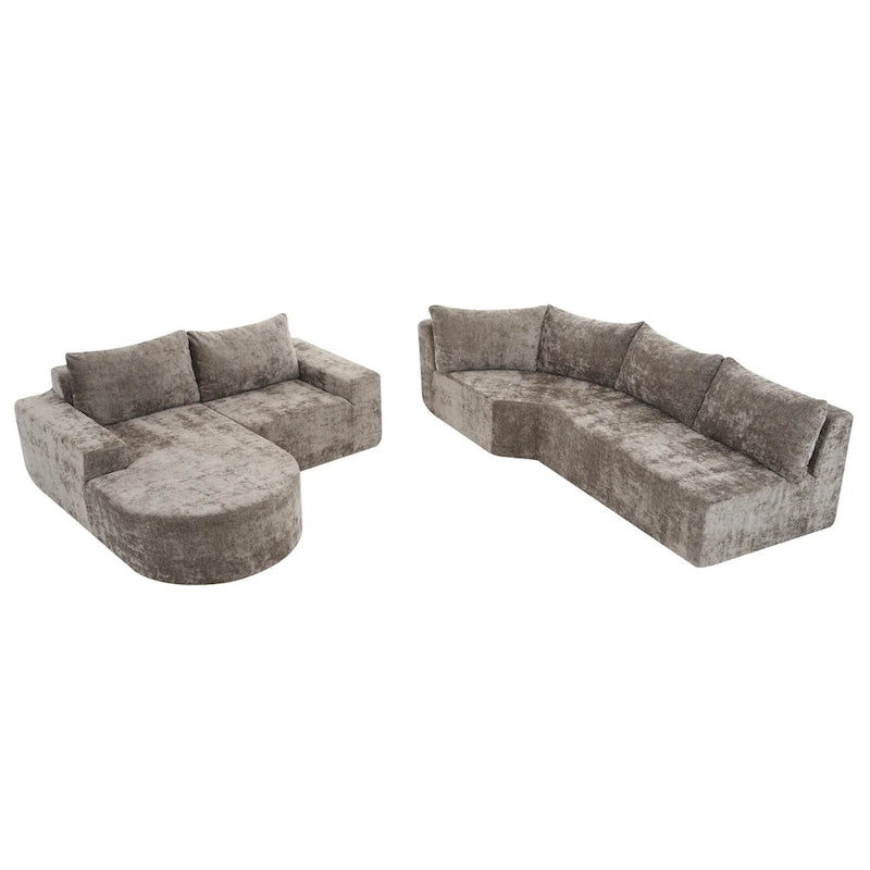 Modular Sectional Sofa Living Room Floor Couch Chaise Lounge