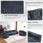 Modular Sectional Sofa Living Room Floor Couch Chaise Lounge