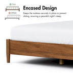 Furniture of America Beau Midcentury 3-Piece Boucle Platform Bedroom Set
