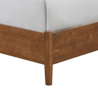 Furniture of America Beau Midcentury 3-Piece Boucle Platform Bedroom Set