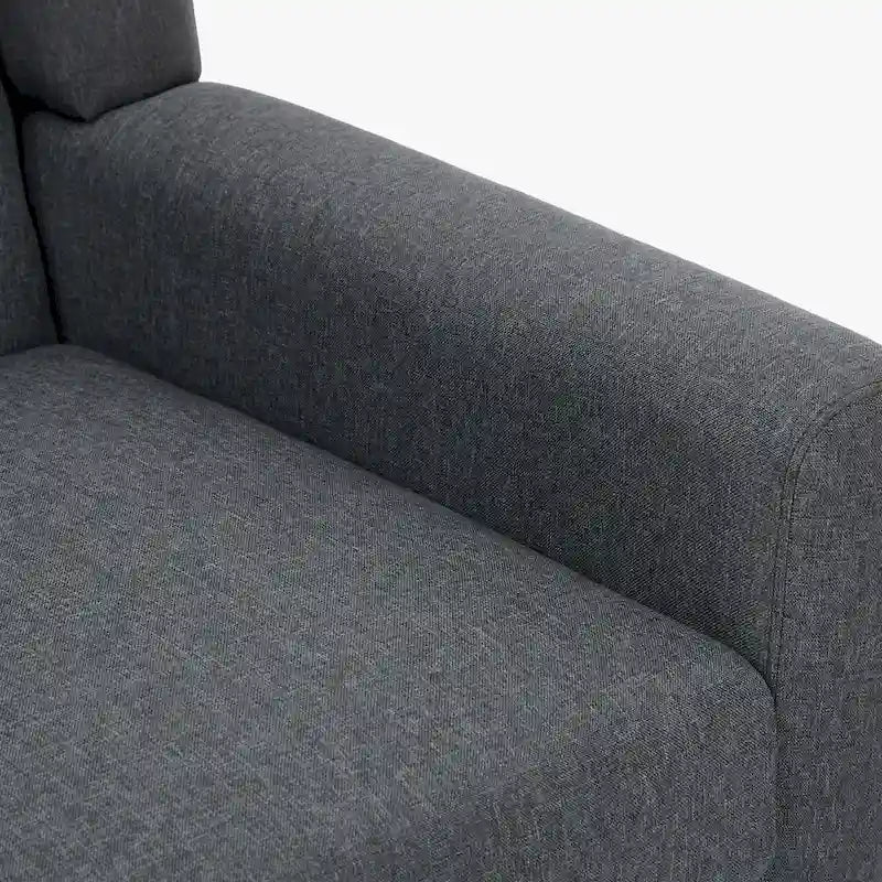 Wingback Accent Chair Set of 2 - Polyester Upholstered