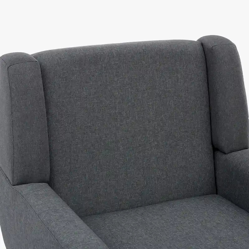 Wingback Accent Chair Set of 2 - Polyester Upholstered