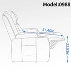 Infinite Position Power Lift Recliner with Massage and Heat, Dual USB Ports, Cup Holders, Side Pockets, Ideal for Seniors