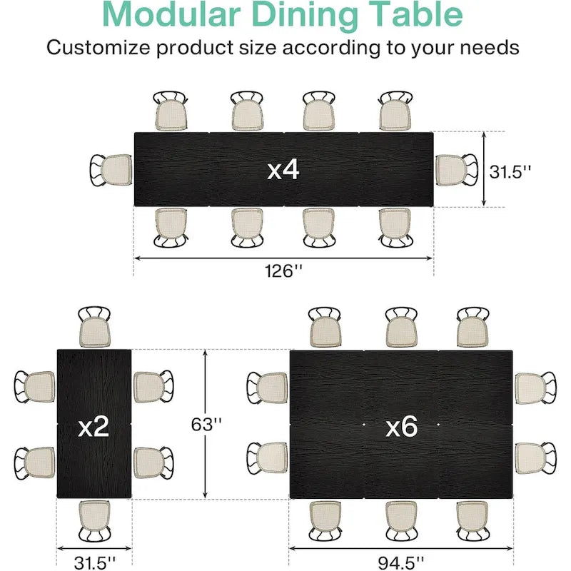 Rustic Brown Square Dining Table for 2-4 People with Black Metal Frame