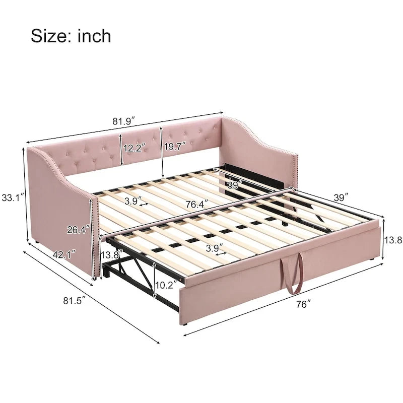 Letto a giorno moderno singolo con letto estraibile a scomparsa