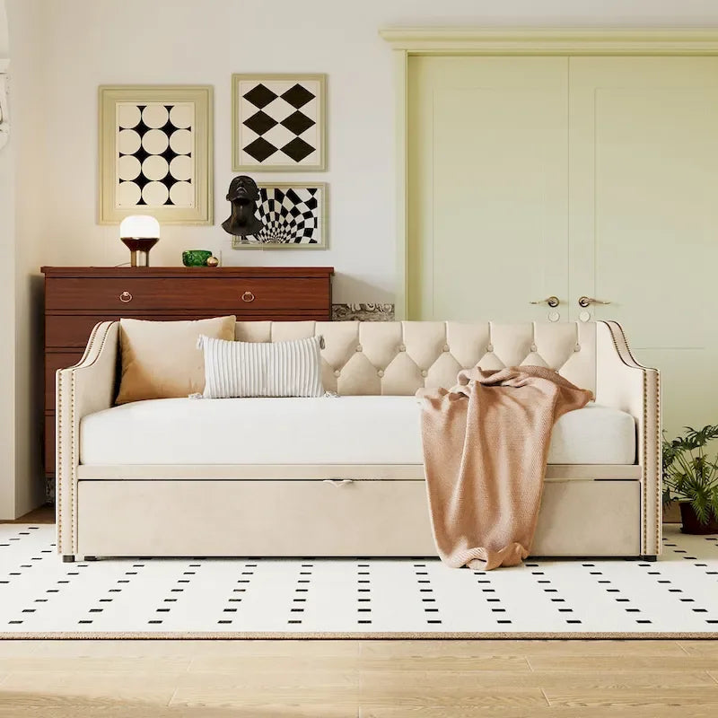 Letto a giorno moderno singolo con letto estraibile a scomparsa