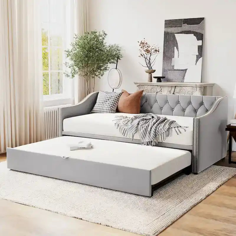 Letto a giorno moderno singolo con letto estraibile a scomparsa